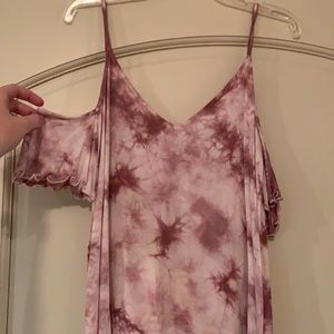 Pink tie dye American Eagle top